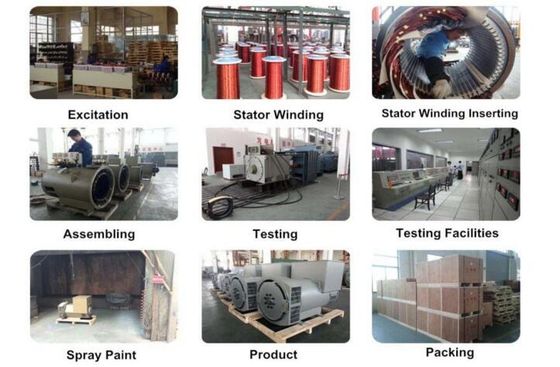 কেনা শিল্প বিদ্যুৎ উৎপাদনের জন্য ১১০V-৪৮০V ভোল্টেজ রেঞ্জের AVR SX460 AS440 এবং ২০ বছর জীবনকাল সহ ডাবল বেয়ারিং অল্টারনেটর online manufacture